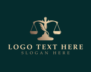Rights - Law Justice Scale logo design