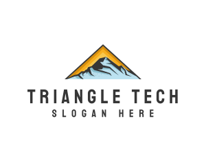 Triangle - Alpine Triangle Mountain logo design