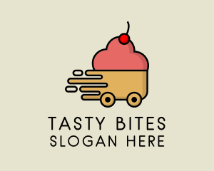 Fast Food - Cupcake Dessert Delivery logo design