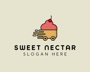 Cupcake Dessert Delivery logo design