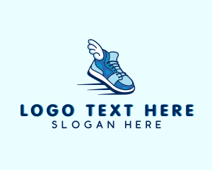 Shoe Cleaning - Wing Fashion Sneakers logo design