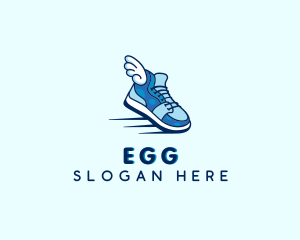 Shoe Cleaning - Wing Fashion Sneakers logo design