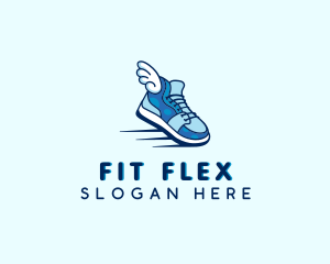 Activewear - Wing Fashion Sneakers logo design