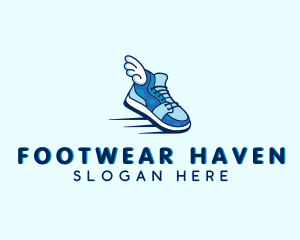 Wing Fashion Sneakers logo design