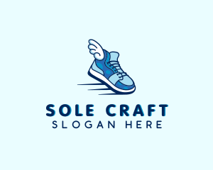 Shoemaker - Wing Fashion Sneakers logo design