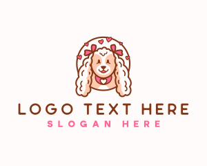 Dog - Dog Grooming Heart logo design