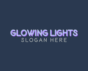 Tech Neon Light logo design