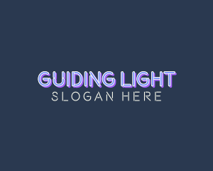 Tech Neon Light logo design