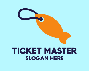 Ticket - Fish Price Tag logo design