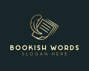Literary - Quill Writer Blog logo design