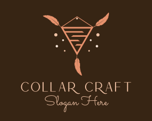 Feather Macrame Decor  logo design