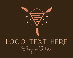 Style - Feather Macrame Decor logo design