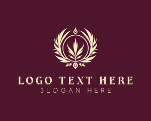 Lifestyle - Stylish Wreath Leaf logo design