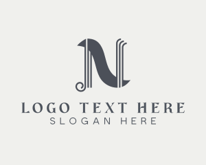 Letter N - Professional Suit Tailoring logo design