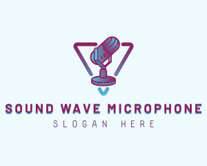 Microphone Sound Entertainment logo design