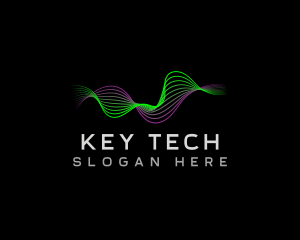 Audio Tech Wave logo design