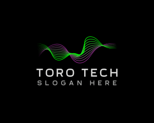 Audio Tech Wave logo design