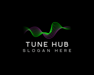 Audio Tech Wave logo design