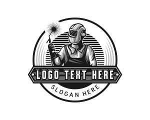 Helmet - Welding Mechanical Fabrication logo design