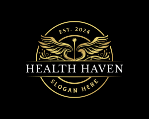 Hospital - Health Caduceus Hospital logo design