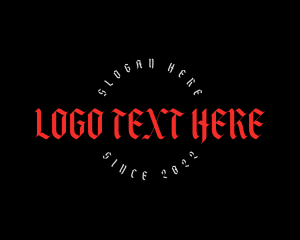 Gothic Tattoo Business Logo