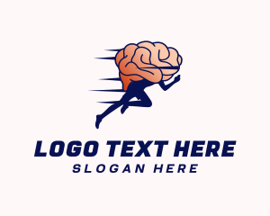 Run - Running Mind Brain logo design