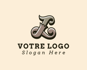 Letter L - Antique Tailoring Business logo design