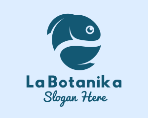 Blue Pet Fish  Logo