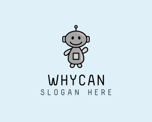 Daycare Center - Gray Toy Robot logo design