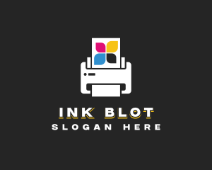 Printer Copier Ink logo design