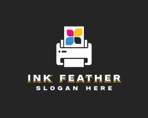 Printer Copier Ink logo design