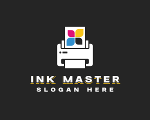 Printer Copier Ink logo design