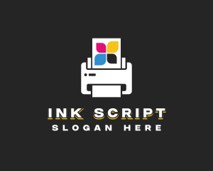 Printer Copier Ink logo design