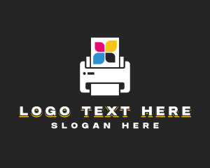 Lithography - Printer Copier Ink logo design
