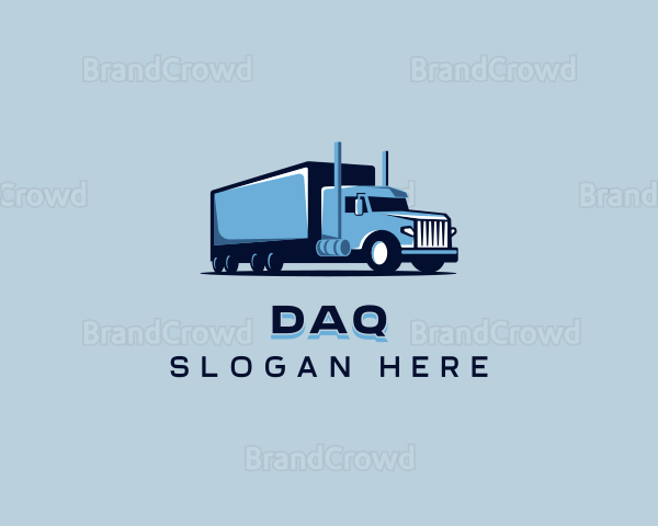 Cargo Truck Logistics Logo