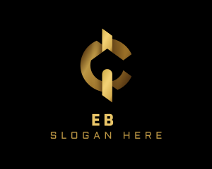 Money - Gold House Banking Letter C logo design