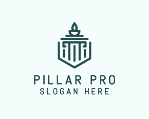 Pillar Torch Cauldron logo design