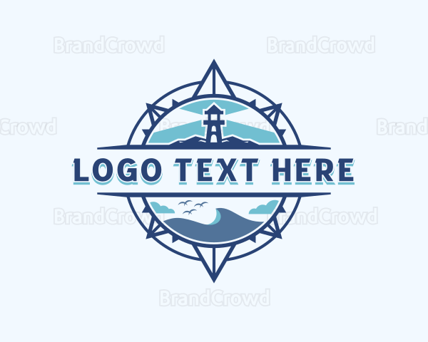 Lighthouse Travel Compass Logo