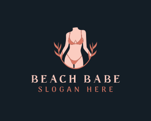 Bikini - Wellness Bikini Lingerie logo design