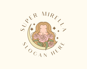 Mystical - Enchanted Flower Girl logo design