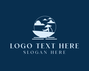 Sailor - Fishing Boat Sailor logo design