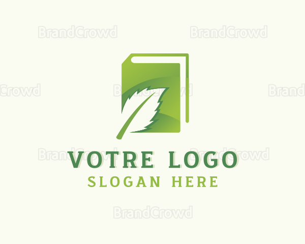 Natural Organic Eco Leaf Logo