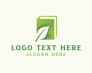 Natural Organic Eco Leaf  Logo