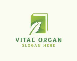 Natural Organic Eco Leaf  logo design