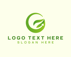 Plant - Natural Fresh Eco Letter G logo design