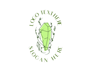 Glam - Green Crystal Jewelry logo design