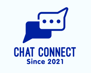 Chatting - Blue Chat Messaging logo design