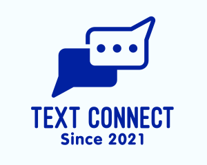 Texting - Blue Chat Messaging logo design