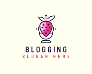 Strawberry Mic Podcast Streaming Logo
