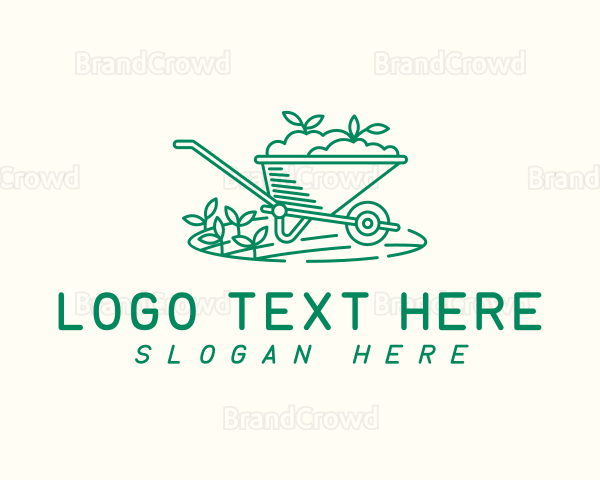 Wheelbarrow Garden Soil Logo